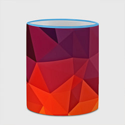 Кружка 3D Geometric, цвет: 3D-небесно-голубой кант — фото 2