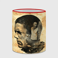 Кружка 3D Prison Break: Scofield Art цвета 3D-красный кант — фото 2