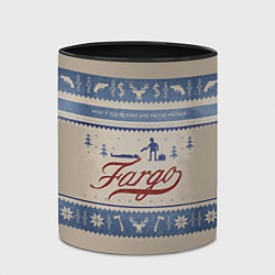 Кружка 3D Fargo Winter, цвет: 3D-белый + черный — фото 2
