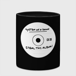 Кружка 3D SOAD: Steal this album, цвет: 3D-белый + черный — фото 2