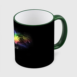 Кружка 3D Pink Floyd Logo, цвет: 3D-зеленый кант