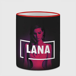 Кружка 3D Lana Violet, цвет: 3D-красный кант — фото 2