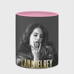 Кружка 3D Lana Del Rey: Sex, цвет: 3D-белый + розовый — фото 2