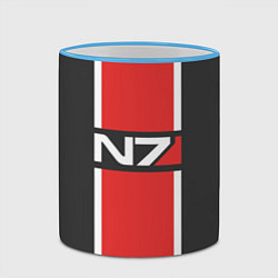 Кружка 3D Mass Effect: N7, цвет: 3D-небесно-голубой кант — фото 2