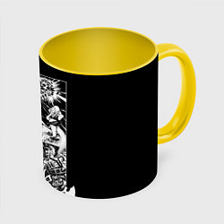 Кружка 3D Dethklok: Metalocalypse, цвет: 3D-белый + желтый