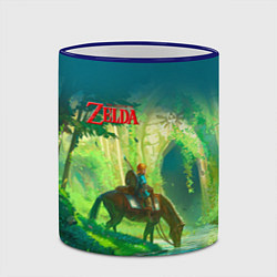 Кружка 3D The Legend of Zelda цвета 3D-синий кант — фото 2