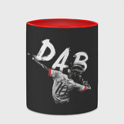 Кружка 3D Paul Pogba: Dab, цвет: 3D-белый + красный — фото 2