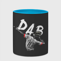 Кружка 3D Paul Pogba: Dab, цвет: 3D-белый + небесно-голубой — фото 2