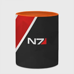 Кружка 3D N7 Space, цвет: 3D-белый + оранжевый — фото 2