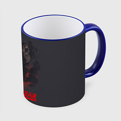 Кружка 3D Metal Gear Solid, цвет: 3D-синий кант