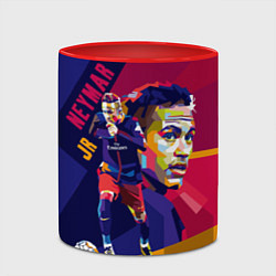 Кружка 3D Jr. Neymar, цвет: 3D-белый + красный — фото 2