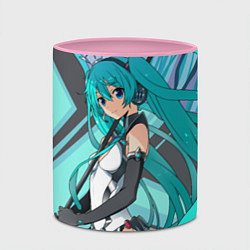 Кружка 3D Miku1, цвет: 3D-белый + розовый — фото 2