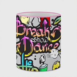 Кружка 3D Break Show Dance, цвет: 3D-розовый кант — фото 2
