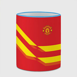 Кружка 3D Manchester United 3, цвет: 3D-небесно-голубой кант — фото 2