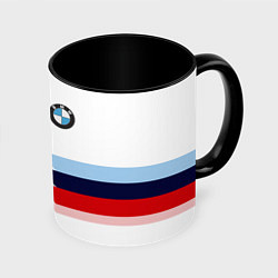 Кружка 3D BMW БМВ WHITE, цвет: 3D-белый + черный