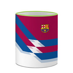 Кружка 3D Barcelona FC: White style, цвет: 3D-светло-зеленый кант — фото 2