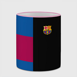 Кружка 3D Barcelona FC: Black style, цвет: 3D-розовый кант — фото 2