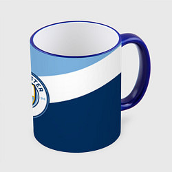 Кружка 3D FC Manchester City: Colors, цвет: 3D-синий кант
