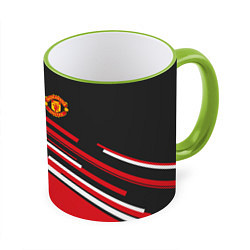 Кружка 3D Man UTD FC: Sport Line 2018, цвет: 3D-светло-зеленый кант