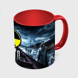 Кружка 3D S.T.A.L.K.E.R: Дима, цвет: 3D-белый + красный