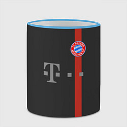 Кружка 3D Bayern FC: Black 2018, цвет: 3D-небесно-голубой кант — фото 2