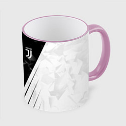 Кружка 3D FC Juventus: Abstract, цвет: 3D-розовый кант