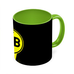 Кружка 3D FC Borussia Dortmund: Storm, цвет: 3D-белый + светло-зеленый