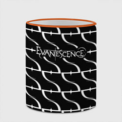 Кружка 3D Evanescence, цвет: 3D-оранжевый кант — фото 2