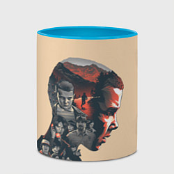 Кружка 3D Stranger Things, цвет: 3D-белый + небесно-голубой — фото 2