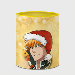 Кружка 3D Happy New Bleach!, цвет: 3D-белый + желтый — фото 2