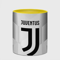 Кружка 3D FC Juventus: Silver Original, цвет: 3D-белый + желтый — фото 2
