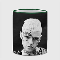 Кружка 3D Lil Peep: Black Edition, цвет: 3D-зеленый кант — фото 2