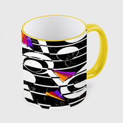 Кружка 3D Pop ART collection, цвет: 3D-желтый кант