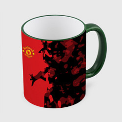 Кружка 3D FC Manchester United: Red Original, цвет: 3D-зеленый кант
