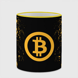 Кружка 3D Bitcoin Master, цвет: 3D-желтый кант — фото 2