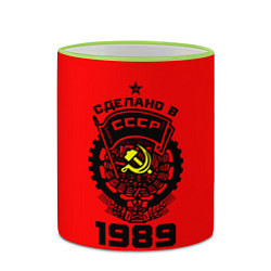 Кружка 3D Сделано в СССР 1989, цвет: 3D-светло-зеленый кант — фото 2