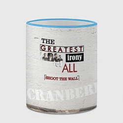 Кружка 3D The Cranberries: Shoot The Wall, цвет: 3D-небесно-голубой кант — фото 2