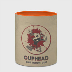 Кружка 3D Cuphead: One Touch Cup, цвет: 3D-белый + оранжевый — фото 2
