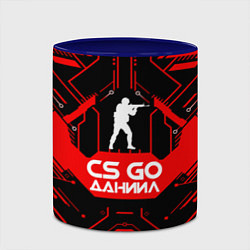 Кружка 3D CS:GO - Даниил, цвет: 3D-белый + синий — фото 2