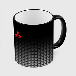 Кружка 3D MITSUBISHI SPORT, цвет: 3D-черный кант