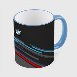 Кружка 3D BMW BRAND COLOR, цвет: 3D-небесно-голубой кант