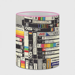 Кружка 3D VHS-кассеты, цвет: 3D-розовый кант — фото 2