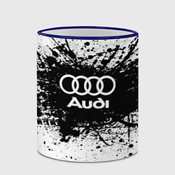 Кружка 3D Audi: Black Spray, цвет: 3D-синий кант — фото 2
