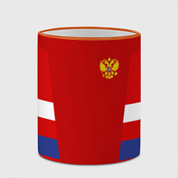 Кружка 3D Russia: Sport Tricolor, цвет: 3D-оранжевый кант — фото 2