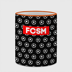 Кружка 3D FCSM Supreme, цвет: 3D-оранжевый кант — фото 2