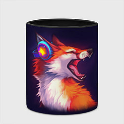 Кружка 3D Disco Fox, цвет: 3D-белый + черный — фото 2