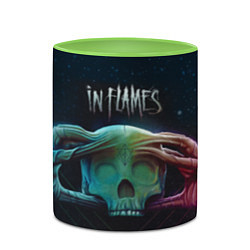 Кружка 3D In Flames: Battles, цвет: 3D-белый + светло-зеленый — фото 2