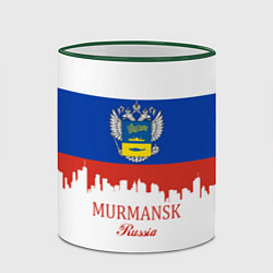 Кружка 3D Murmansk: Russia, цвет: 3D-зеленый кант — фото 2