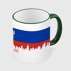Кружка 3D Murmansk: Russia, цвет: 3D-зеленый кант