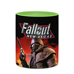Кружка 3D Fallout: New Vegas, цвет: 3D-белый + светло-зеленый — фото 2